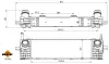 Радиатор интеркулера NRF 309084