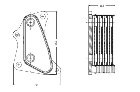 Охолоджувач мастила nrf 31823