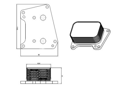 Охолоджувач мастила nrf 31824