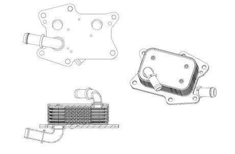 Охолоджувач мастила nrf 31830 на Мерседес Glk x204