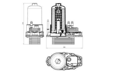 Охолоджувач мастила nrf 31831