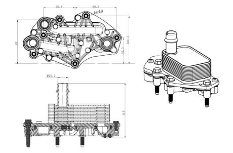 Охолоджувач мастила nrf 31842 на Опель Зафира с