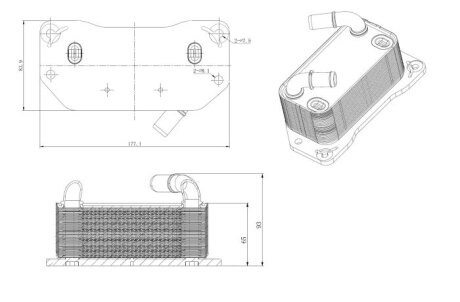 Охолоджувач мастила nrf 31843