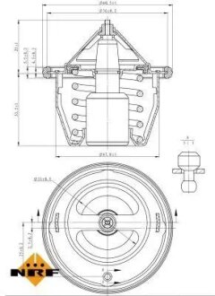 Термостат, охлаждающая жидкость nrf 725012