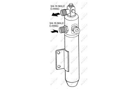 Фильтр-осушитель кондиционера MAN F 2000 18.273 F, FL, FLL 6/1994-> nrf 33103