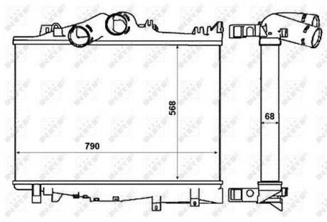 Радіатор інтеркулера nrf 30229