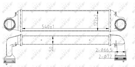 Радиатор интеркулера nrf 30165A