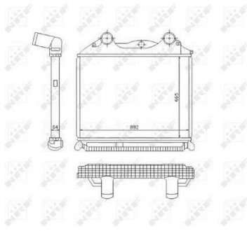 Радиатор интеркулера nrf 30204