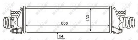 Радіатор інтеркулера nrf 30345
