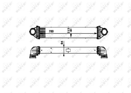 Радіатор інтеркулера nrf 30900