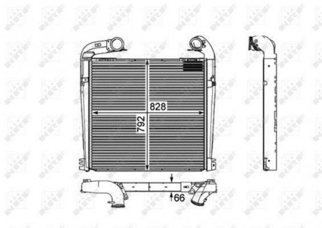 Радиатор интеркулера nrf 30898