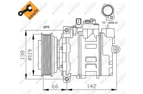 Компресор кондиціонера nrf 32111