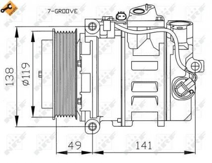 Компресор кондицiонера nrf 32215