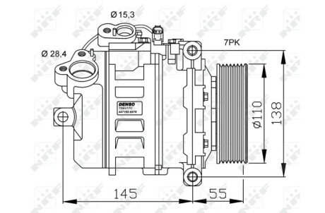 Компресор кондиціонера nrf 32524