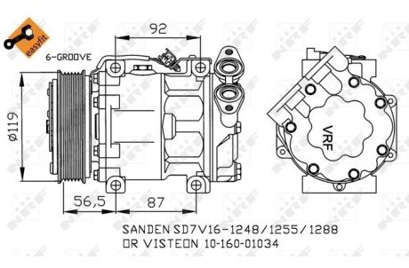 Компрессор кондиционера nrf 32271