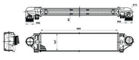 Радиатор интеркулера nrf 30394