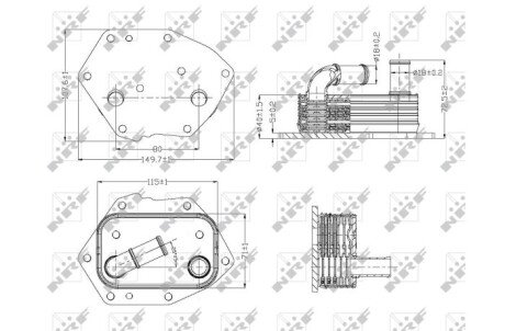 Охолоджувач мастила nrf 31313