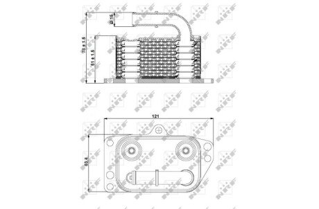 Охолоджувач мастила nrf 31332