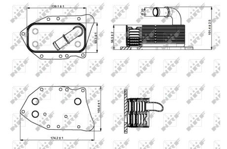 Охолоджувач мастила nrf 31340