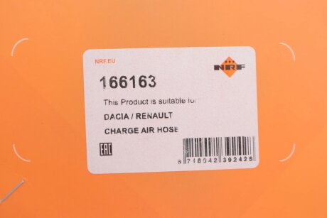 Патрубок інтеркулера (турбіни) nrf 166163