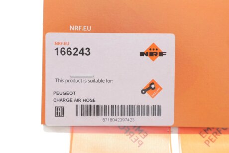 Патрубок інтеркулера (турбіни) nrf 166243