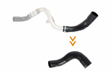 Патрубок інтеркулера (турбіни) nrf 166244 на Форд Focus