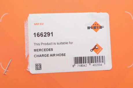 Патрубок интеркулера (турбины) nrf 166291