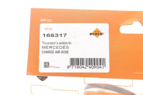 Патрубок інтеркулера (турбіни) nrf 166317