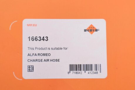 Патрубок інтеркулера (турбіни) nrf 166343