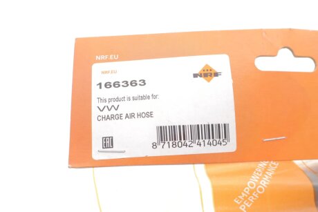 Патрубок інтеркулера (турбіни) nrf 166363