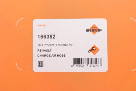 Патрубок інтеркулера (турбіни) nrf 166382