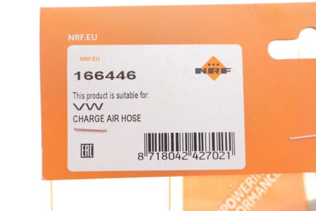 Патрубок інтеркулера (турбіни) nrf 166446