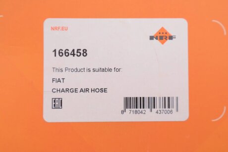 Патрубок інтеркулера (турбіни) nrf 166458