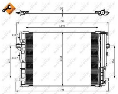 Радіатор кондиціонера nrf 350081