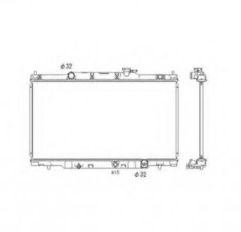 Радиатор охлаждения двигателя nrf 53573