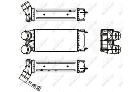 Радіатор інтеркулера nrf 30191