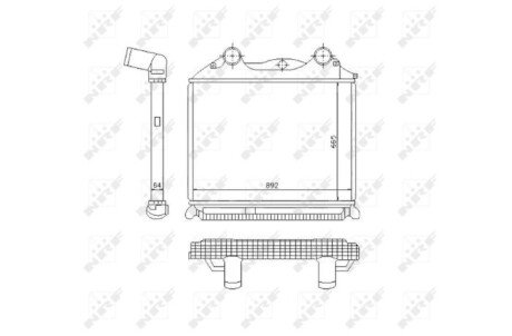 Радіатор інтеркулера nrf 30204