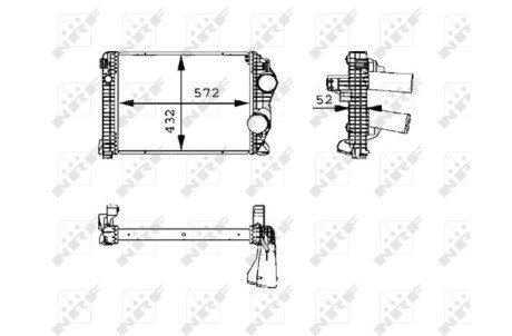 Радиатор интеркулера nrf 30210