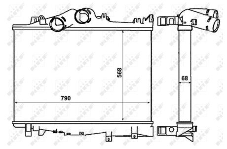 Радіатор інтеркулера nrf 30229