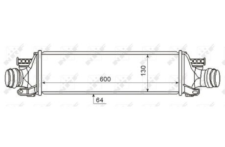 Радиатор интеркулера nrf 30345