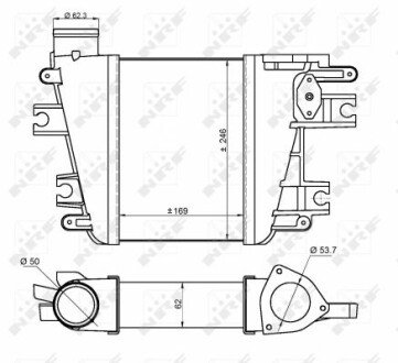 Радиатор интеркулера nrf 30384