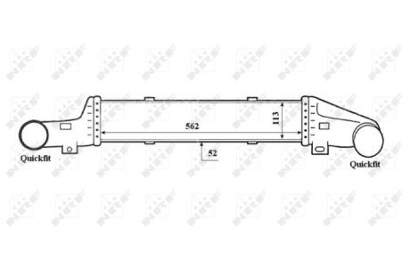 Радиатор интеркулера nrf 30420