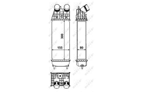 Радиатор интеркулера nrf 30460