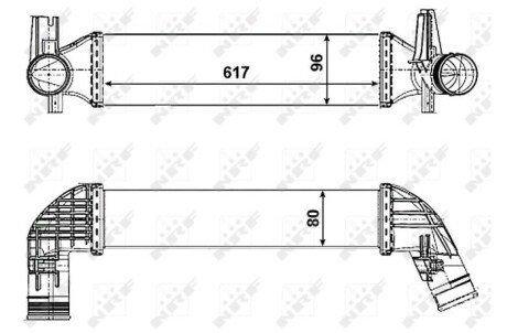 Радиатор интеркулера nrf 30463