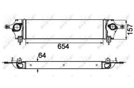 Радиатор интеркулера nrf 30510