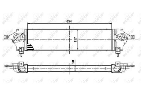 Радиатор интеркулера nrf 30513