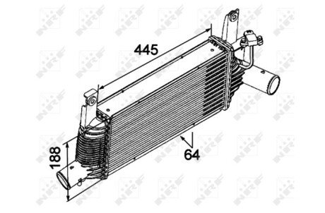 Радиатор интеркулера nrf 30527