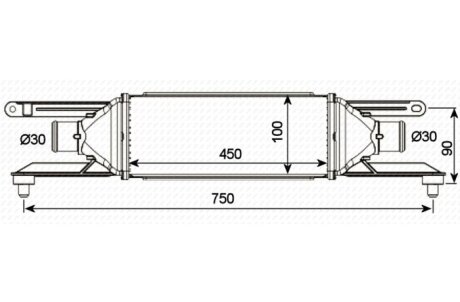 Радіатор інтеркулера nrf 30751
