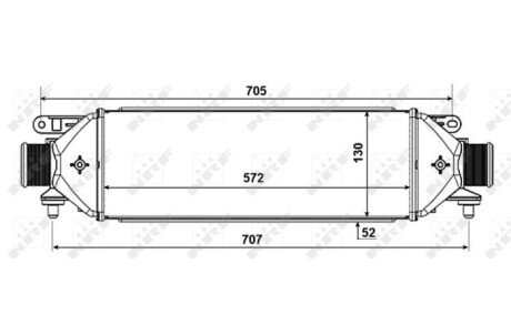Радіатор інтеркулера nrf 30752