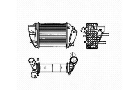 Радиатор интеркулера nrf 30755